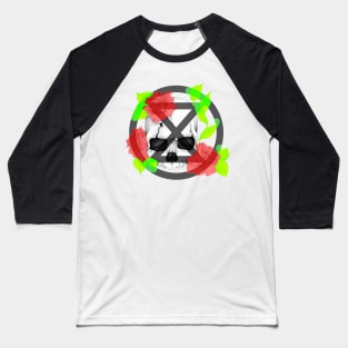 Extinction Rebellion - Flowers. Baseball T-Shirt
